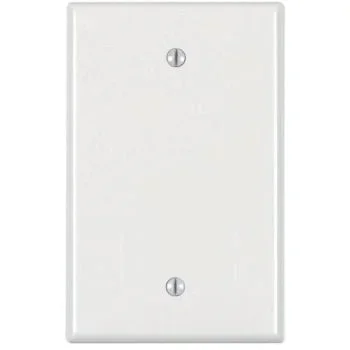 1-Gang Midway Blank Plate (White)