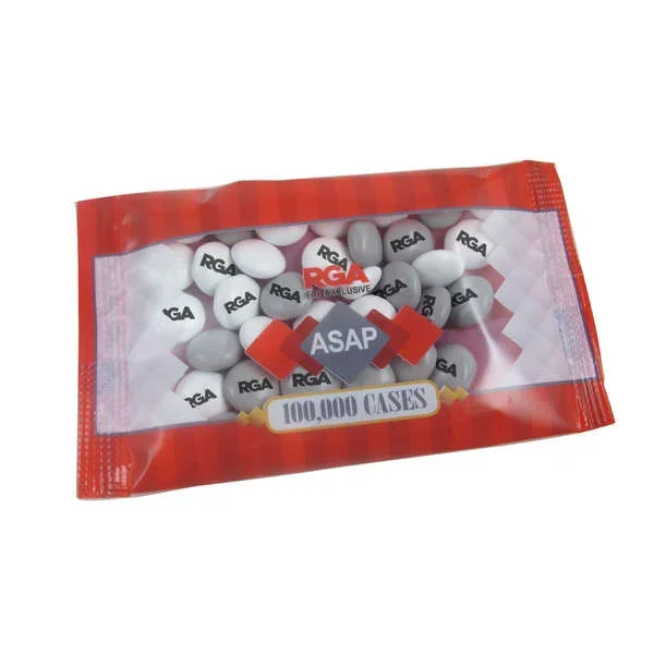 1 oz. Full Color Digibag with Imprinted Chocolate Buttons