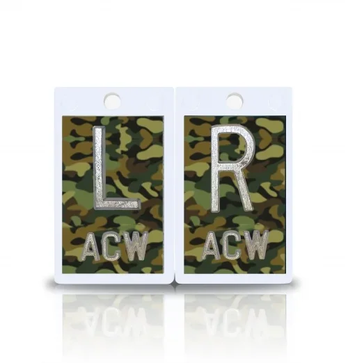 2″ Plastic X Ray Markers- Camo Design