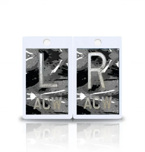 2″ Plastic X Ray Markers- Grunge Splatter Design