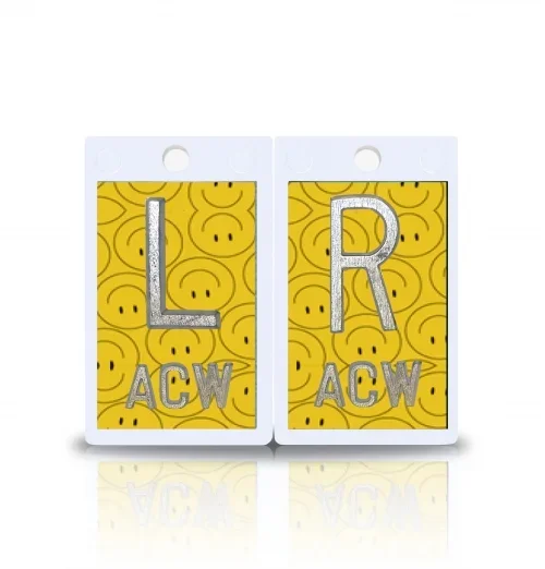 2″ Plastic X Ray Markers- Smileys Design