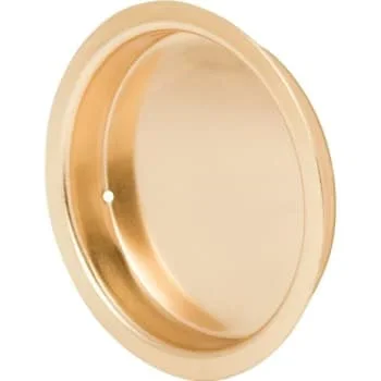 2″ Wardrobe Flush Finger Pull Brass, Package Of 5