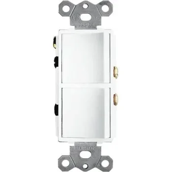 2-Function 120v 15a X2 Rocker Combination Switch, White
