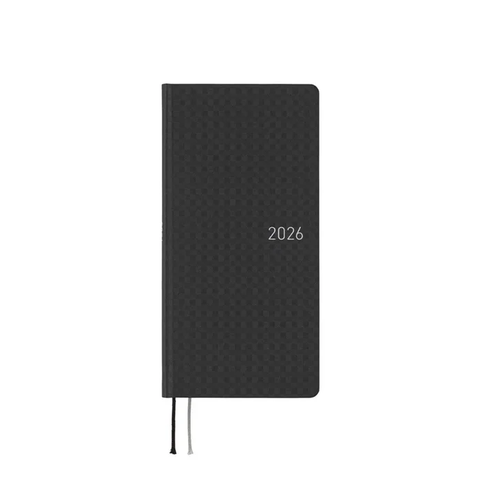 2026 Techo Weeks Planner Black Gingham
