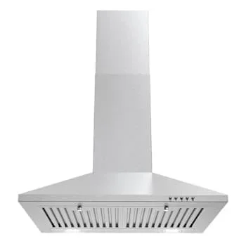 24 In. Nebula Collection 220 CFM Ducted Wall Mount Range Hood, Button Controls, LED Lights, Stainless Steel