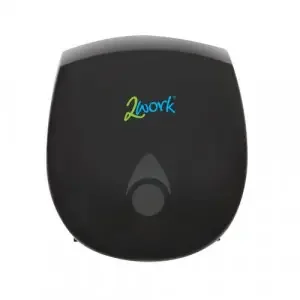 2Work Recycled Mini Jumbo Toilet Roll Dispenser Black 2W11361