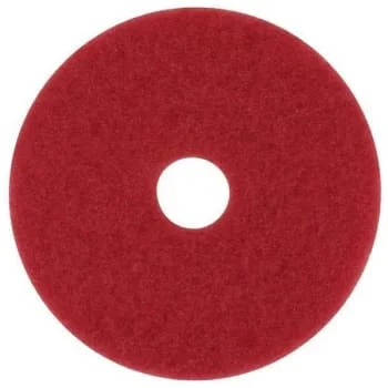 3M Buffing Floor Pad, 17″, Red, Package Of 5