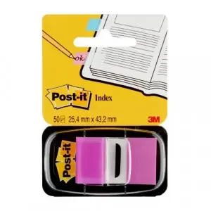 3M Post-it Standard Index Flags 25mm Purple (Pack 50) 680-8