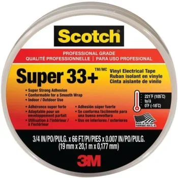 3m Scotch Super 33+ 3/4 In. X 66 Ft. Electrical Tape