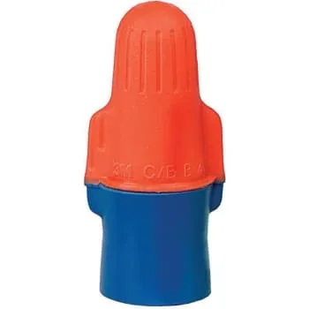 3M Wire Connector, Orange/Blue, Package Of 100
