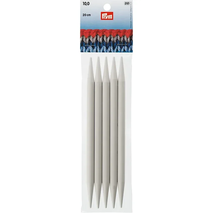 8″ Double Point Knitting Needles, Plastic