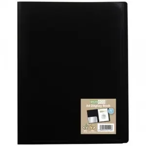 A4 100% Recycled Flexicover Display Book with 60 Pockets – Single