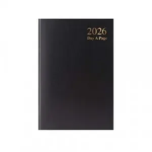 A5 2026 Day a Page Diary – Sat / Sun Split – Black (1)