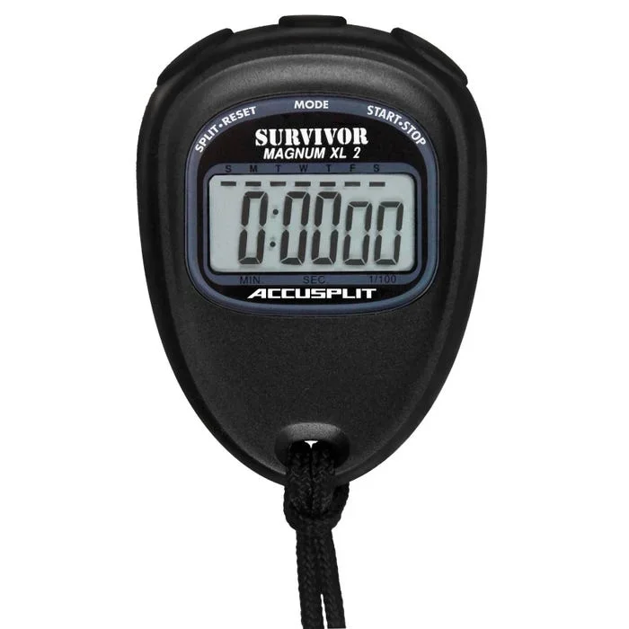 Accusplit Survivor 2 Series Stopwatch, Black
