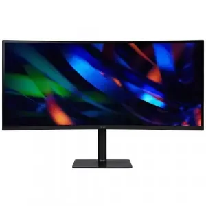 Acer Professional CZ2 34 Inch 3440 x 1440 Pixels Wide Quad HD VA Panel ZeroFrame HDMI DisplayPort USB-C Monitor