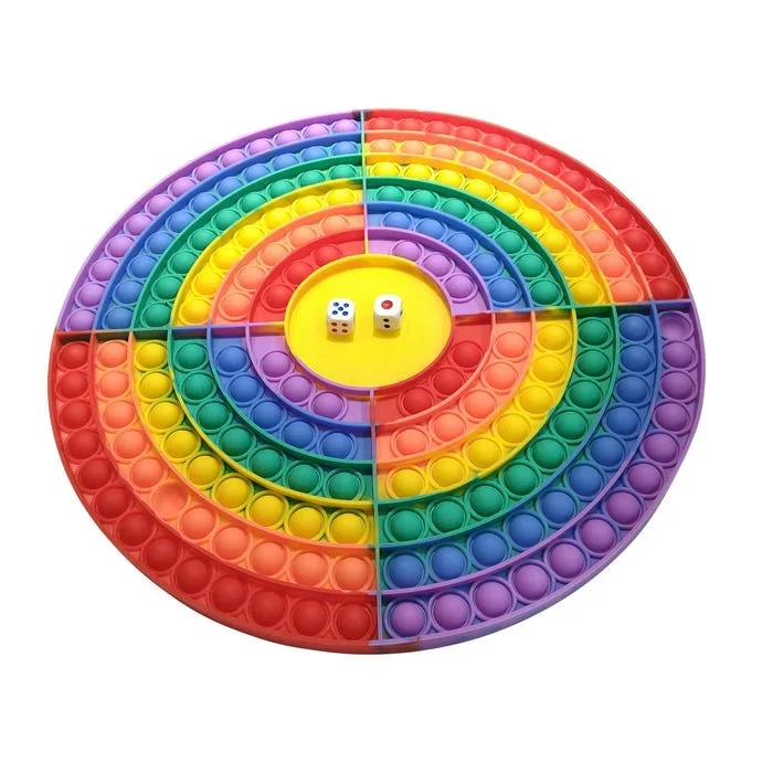 Achieve It! Push Pop Game Round, Multi-Color