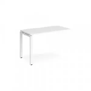 Adapt add on unit single 1200mm x 600mm – white frame, white top