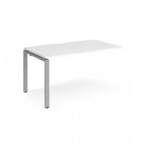 Adapt add on unit single 1400mm x 800mm – silver frame, white top