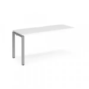 Adapt add on unit single 1600mm x 600mm – silver frame, white top