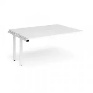 Adapt add on units back to back 1600mm x 1200mm – white frame, white top