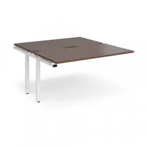 Adapt sliding top add on units 1400mm x 1600mm – white frame, walnut top