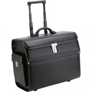 Alassio Mondo Trolley Pilot Case Black – 45033