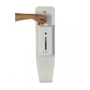 Alba Wall Automatic Hand Sanitiser Dispenser 1 Litre Steel White – MHGELWALL
