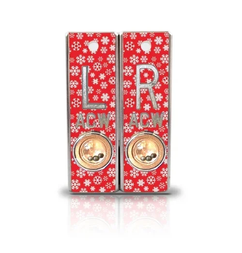 Aluminum Position Indicator X Ray Markers- Snowflakes Graphic Pattern
