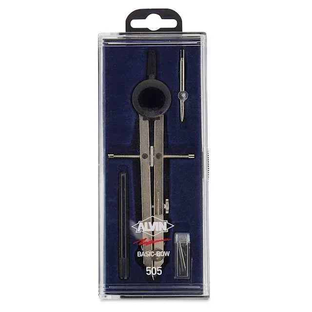 Alvin Basic-Bow Combination Compass with Ruler Pen – 6″