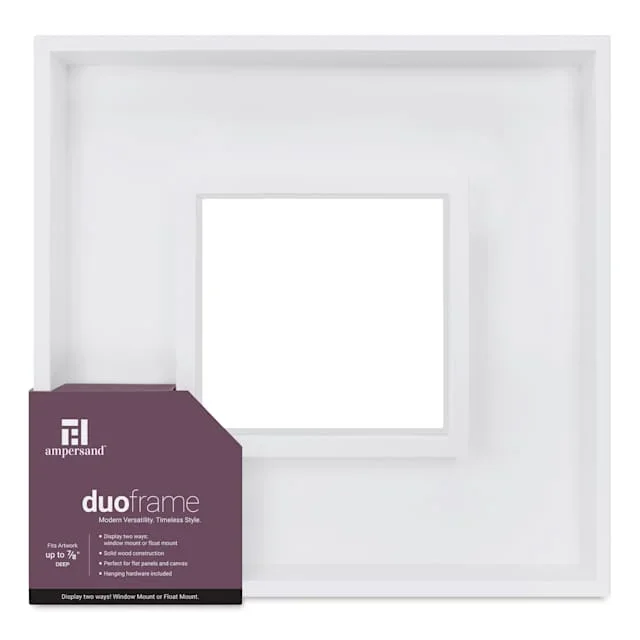 Ampersand DuoFrame – White, 6″ x 6″
