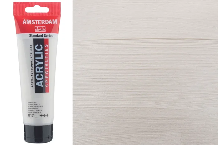 Amsterdam Standard Acrylic Colors, 120 mL, Pearl White