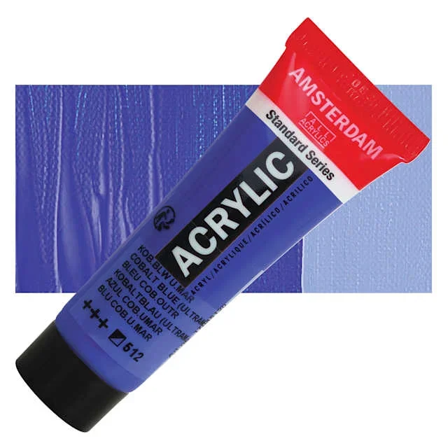 Amsterdam Standard Series Acrylic – Cobalt Blue Ultramarine, 20 ml Tube