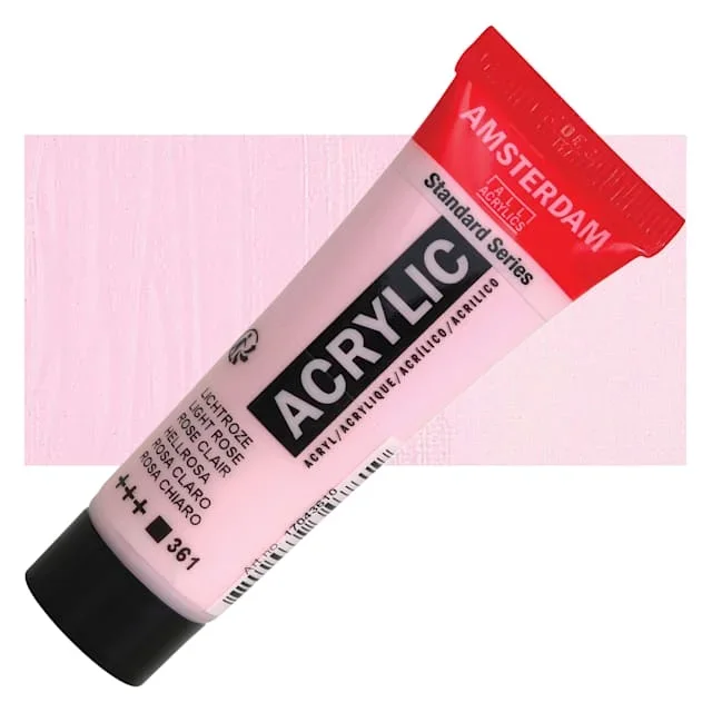 Amsterdam Standard Series Acrylic – Light Rose, 20 ml Tube