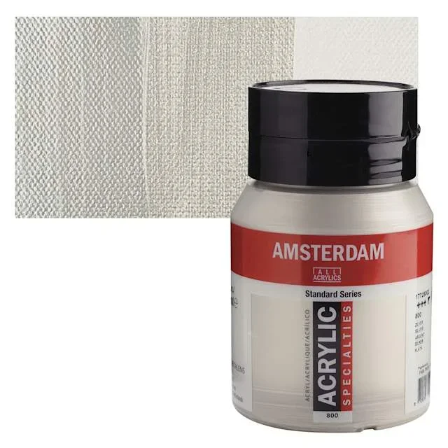 Amsterdam Standard Series Acrylic – Metallic Silver, 500 ml bottle
