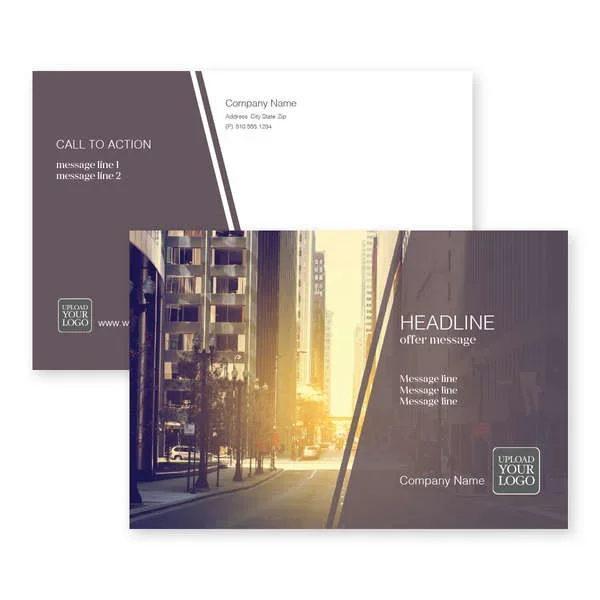 Angled City Postcard 4×6 Rectangle Horizontal