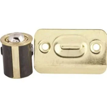 Anvil Mark Brass Plated Cabinet Drive-In Bullet Ball Catch (5-Pack)
