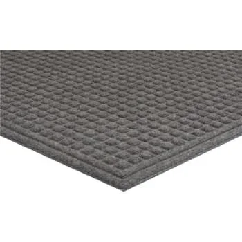Apache Mills Ecomat Square Design Floor Mat, Gray, 3′ X 2′