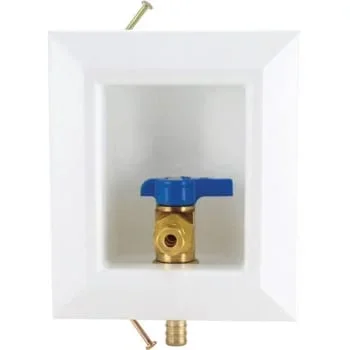 Apollo 1/2 In. Brass Pex-B Barb Icemaker Outlet Box
