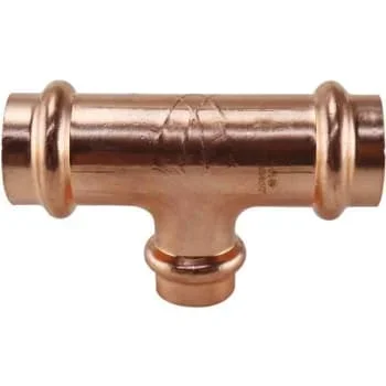 Apollo 3/4 In. X 3/4 In. X 1/2 In. Copper Press Reducing Tee Fitting