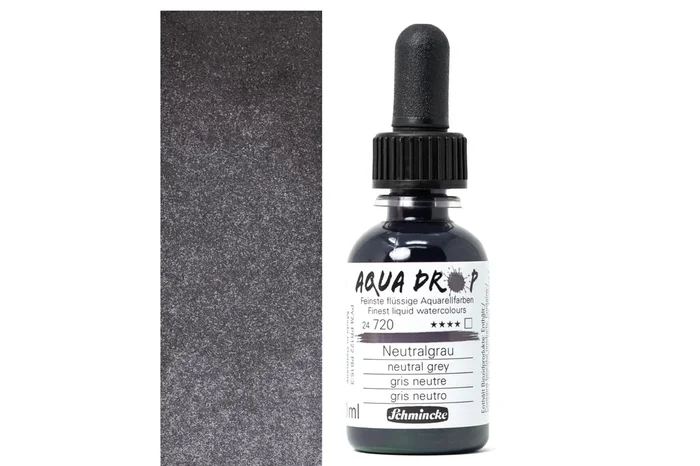 Aqua Drop Liquid Watercolors, #720 Neutral Grey