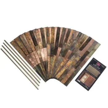 Aspect Metal Distressed Bronze Relic Backsplash Kit