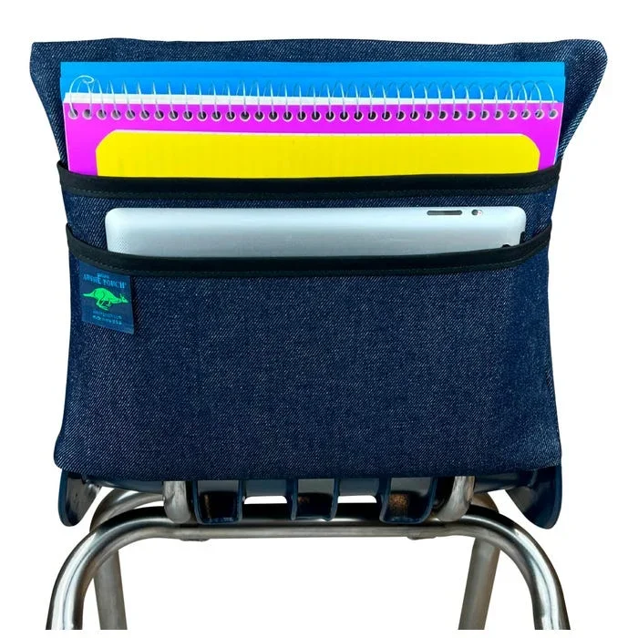 Aussie Pouch Chair Pocket, Double Pockets, Medium, 15 Inches, Black Trim