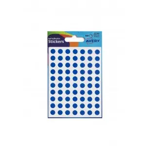 Avery Circle Label Packet 8mm Blue (Pack 560) 32-304