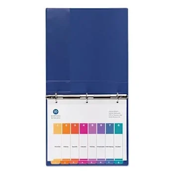 Avery Customizable Index Multicolor Divider Uncollated 8-Tab White Package Of 24