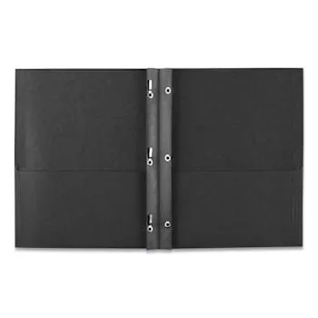 Avery Letter Pocket Folder 8.5″ X11″ With 2 Internal Pockets Black Package Of 25