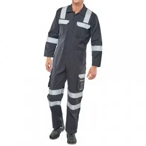 Beeswift ARC Compliant Flash Coverall Navy Blue 48 CARC6N48
