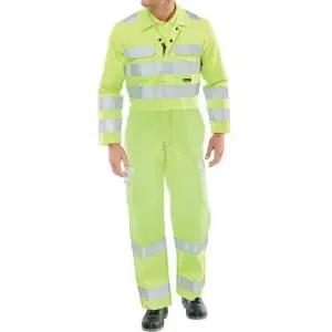 Beeswift ARC Flash High Visibility Coverall Saturn Yellow 40 CARC7SY40