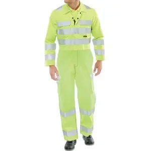 Beeswift ARC Flash High Visibility Coverall Saturn Yellow 52 CARC7SY52