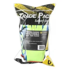 Beeswift B-Safe High Visibility Latex Thermal Glove Size Large (Box of 6)