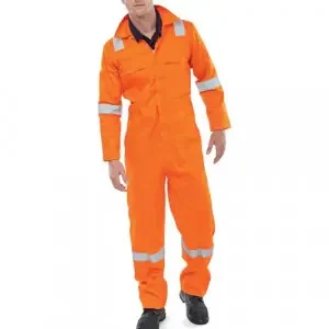 Beeswift Burgan Boilersuit Fire Retardant Anti-Static Orange 46 CFRASBBSOR46